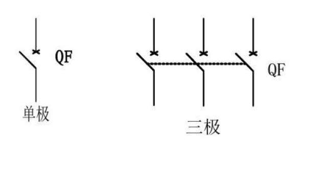 断路器电路图符号图片