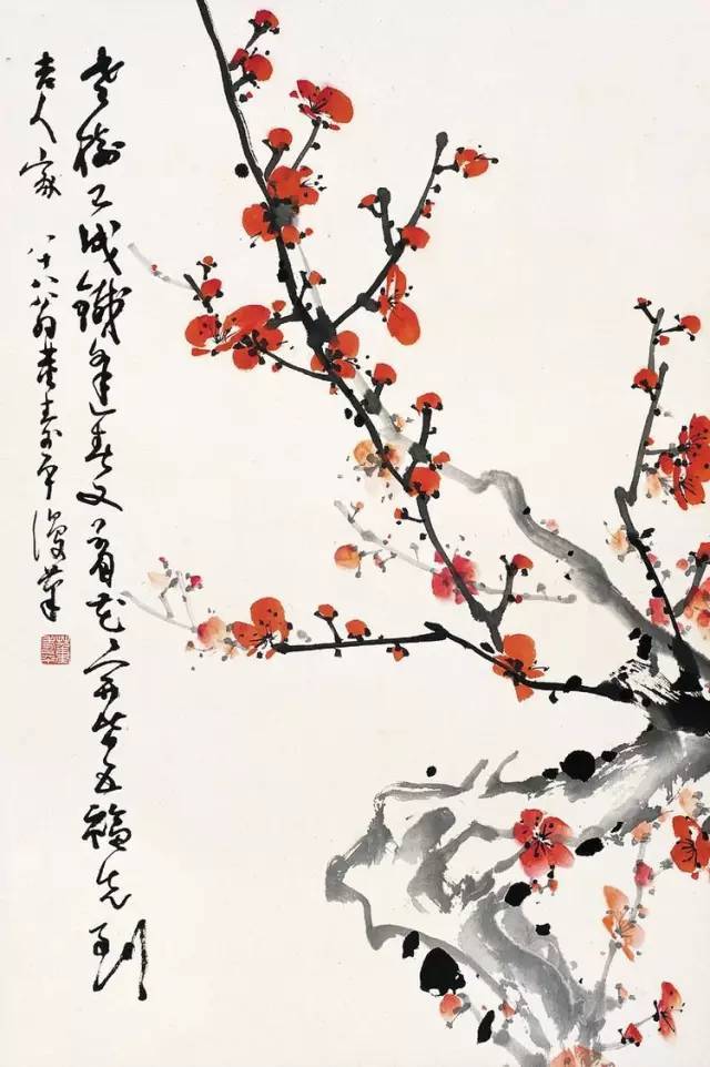 董寿平讲解示范画梅花，漂亮！_搜狐网