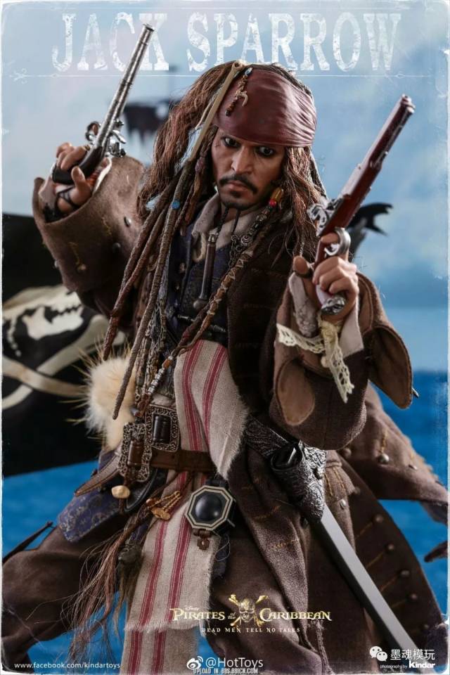 香港到货:hottoys 1/6 dx15《加勒比海盗5:死无对证 杰克船长