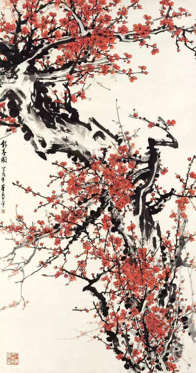 董寿平讲解示范画梅花，漂亮！_搜狐网