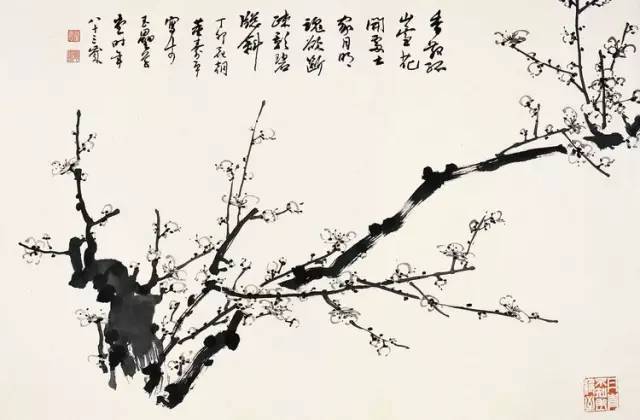 董寿平讲解示范画梅花，漂亮！_搜狐网