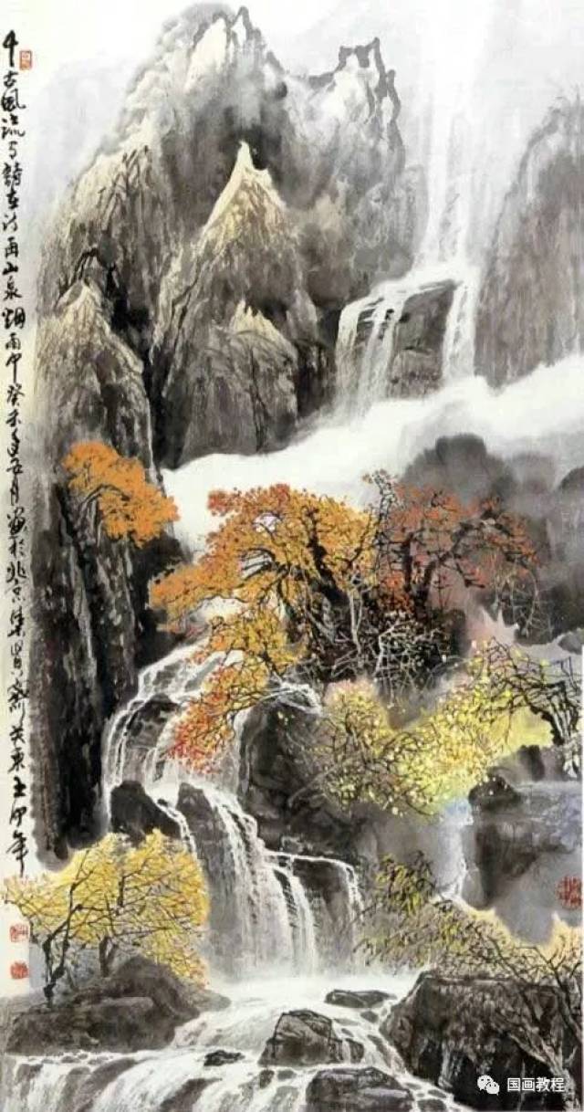 王中年国画山水画欣赏图片