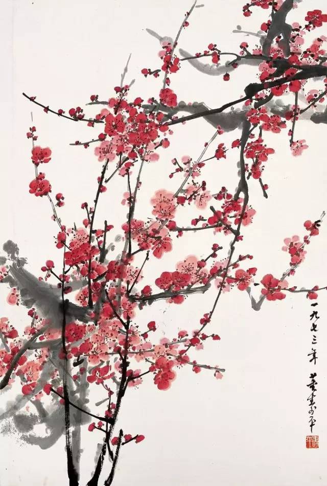 董寿平讲解示范画梅花，漂亮！_搜狐网