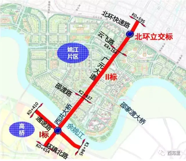 西洪大桥及接线工程(环镇北路北环快速路)是中心城区"四横五纵"快速路