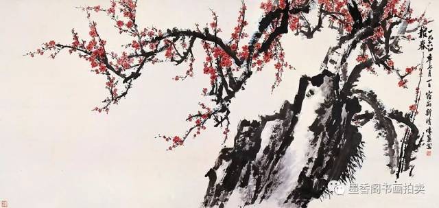 红梅迎春”— 国画名家郭味蕖梅花作品欣赏