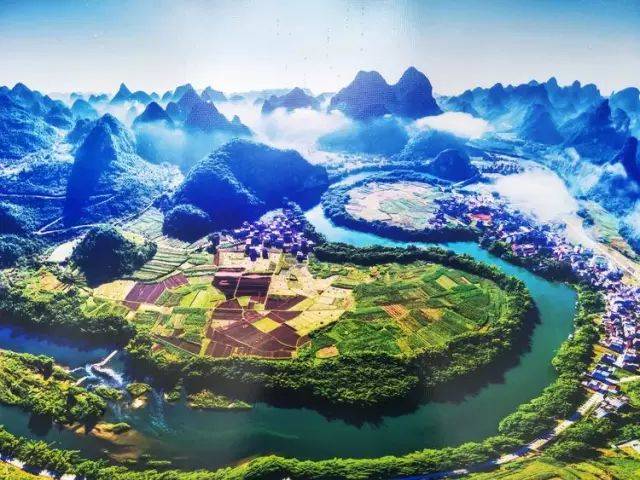 这人间的天堂就位于广西宜州市祥贝乡.游客可以自由消费坐船项目!