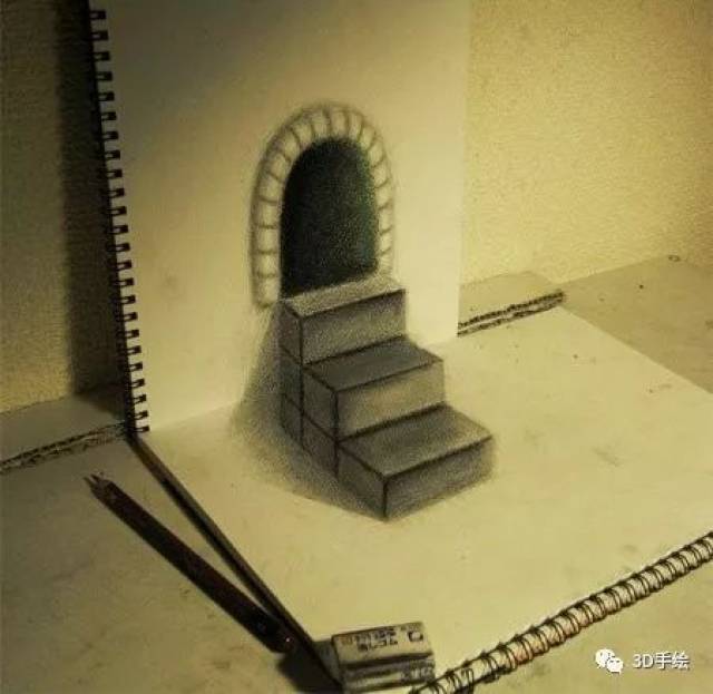 独特的3d手绘素描作品欣赏