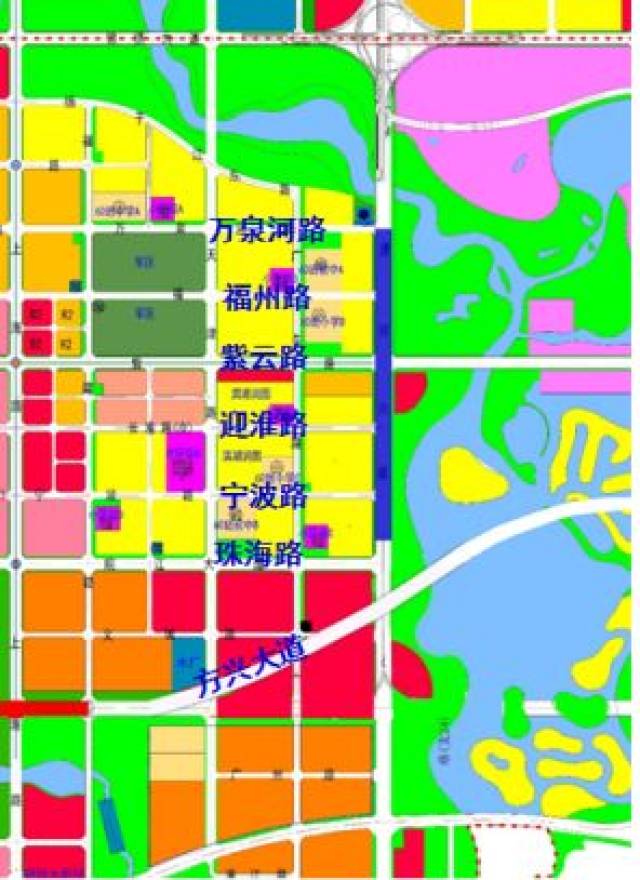 南淝河路(万泉河路-方兴大道)示意图