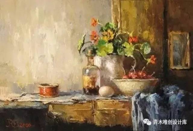 记忆里的旧时光，Rene Jansen古典温暖的静物油画_搜狐网