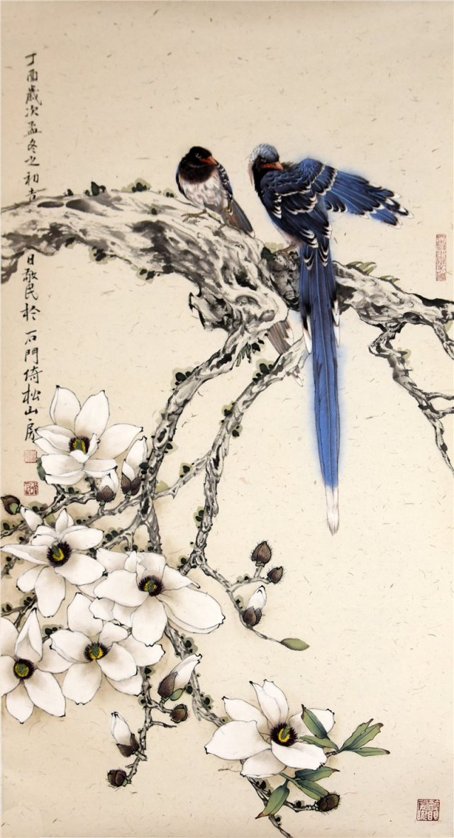 著名画家刘敬民的花鸟画艺术