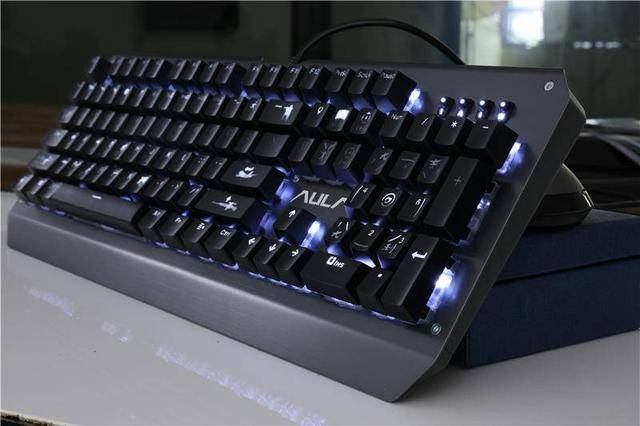 元宵吃鸡 用狼蛛f2039定制版吃鸡机械键盘666