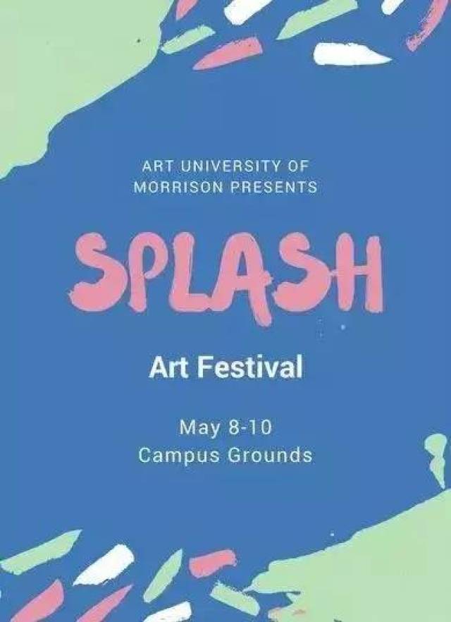 居中对齐的海报,配上手写字体.瞬间感觉很生动.