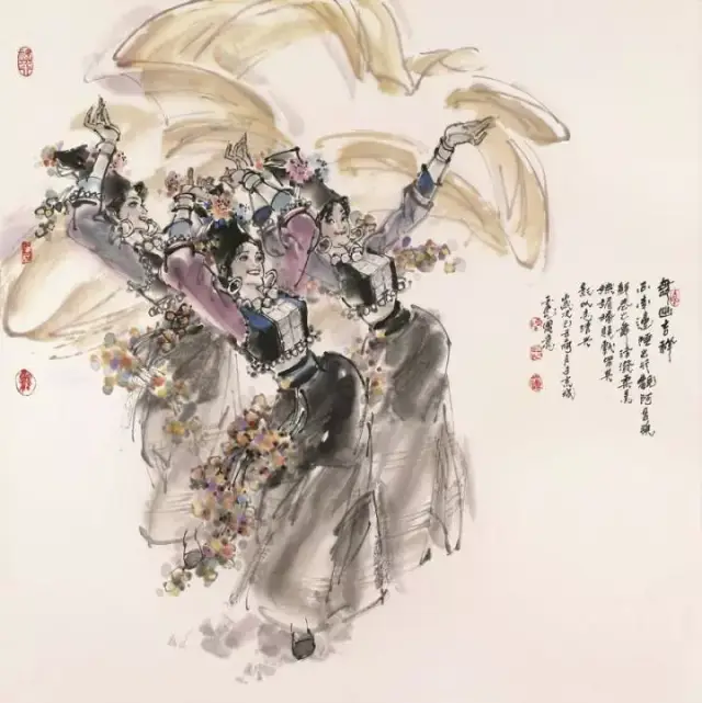 用水墨画表达中国56个民族舞蹈！很精彩~_搜狐网
