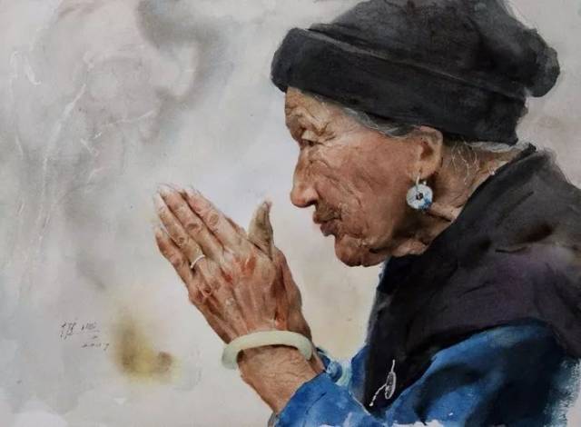 他画出堪比超写实油画的水彩人物，被赞誉为水彩画的魔术师_搜狐网