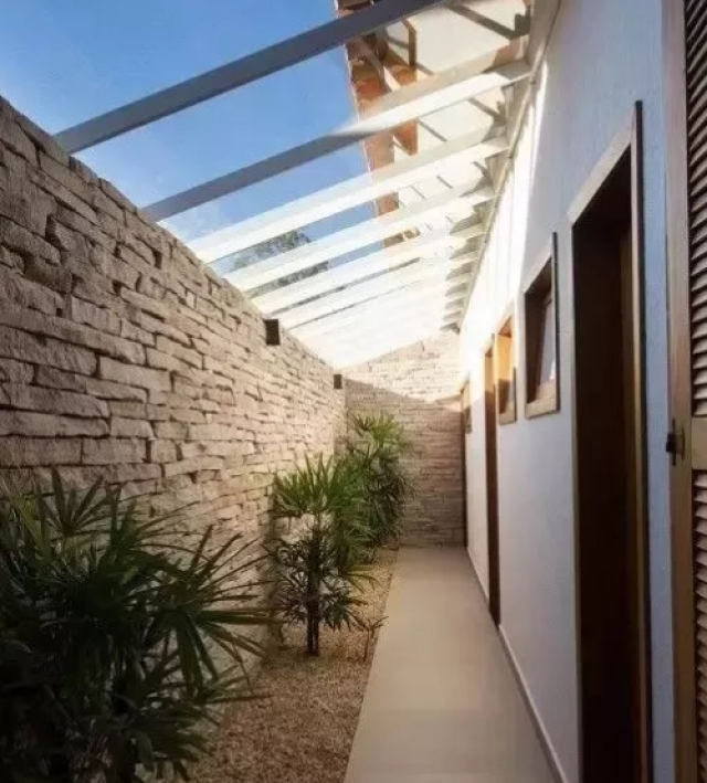 开放式露台雨棚,玻璃顶打造浪漫休闲入户花园!