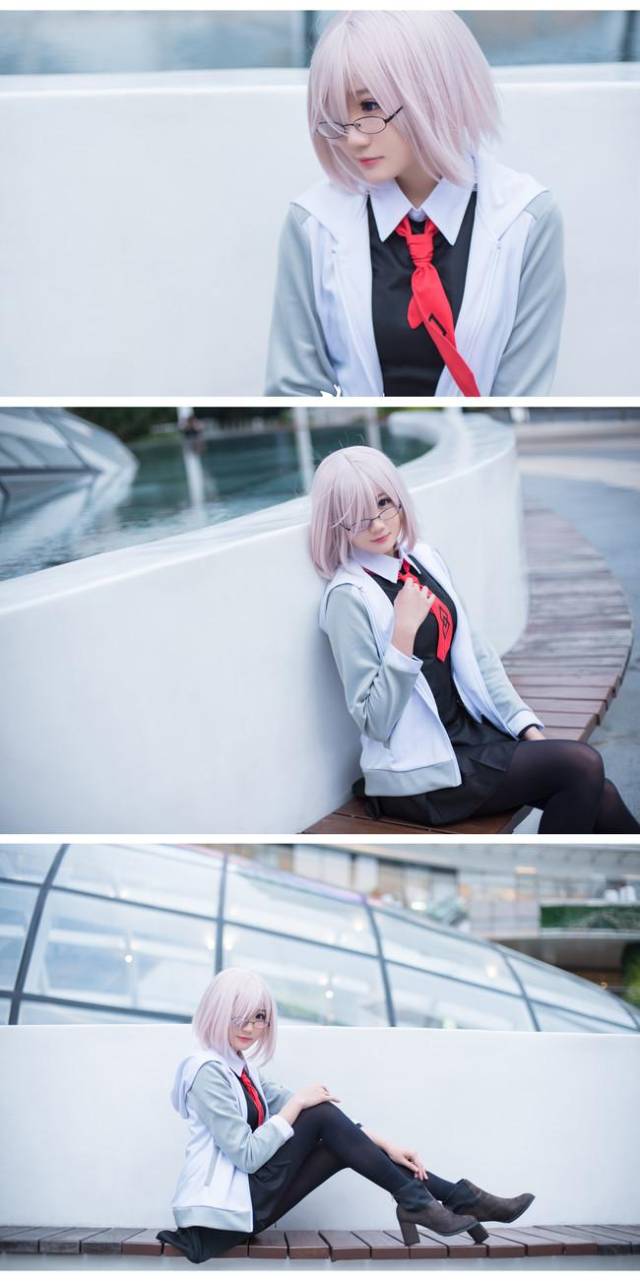 fgo——可爱学妹,玛修黑丝长腿cos!