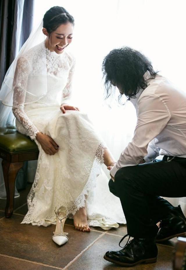 三宝老师婚纱照片图片