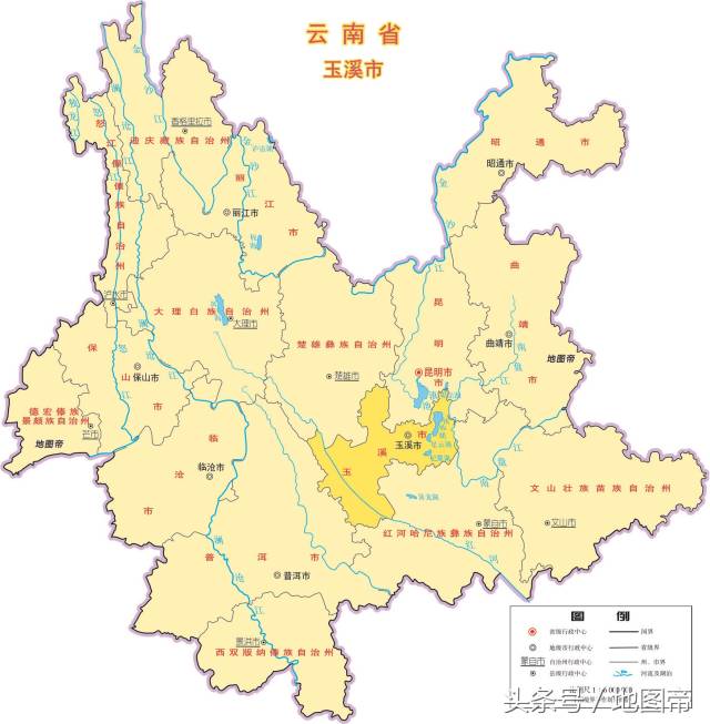 玉溪市地理位置图片