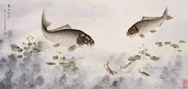 不言之美 | 龙城女史的鱼画的太传神了,难怪人称"鲤鱼吴"!