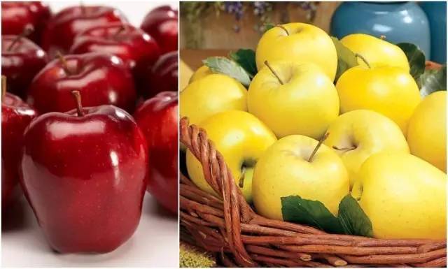 左为red delicious,右为golden delicious) 从比利时进口的水果只有梨