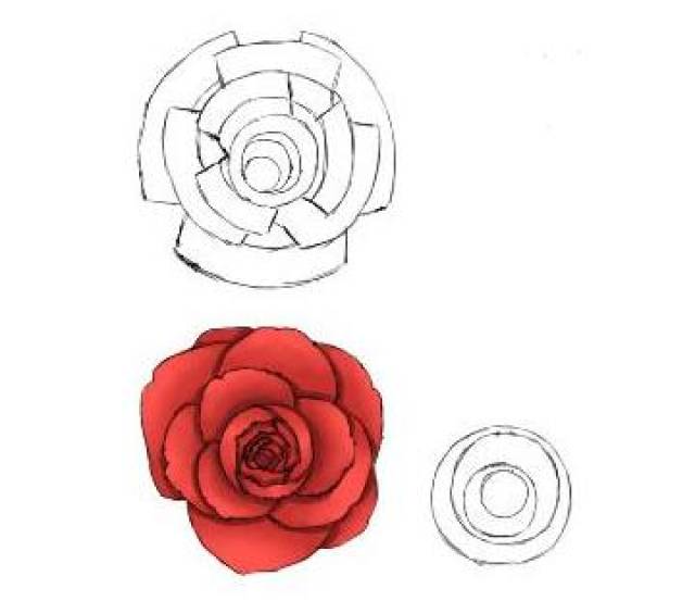教您使用优动漫画漂亮玫瑰花教程