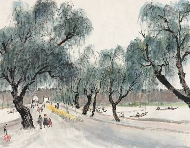 从关山月的国画作品里窥见上世纪五十年代的北京