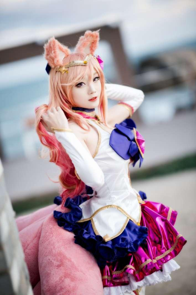 三位美少女cos星之守护者,美胸美腿绝对领域诱人心神!