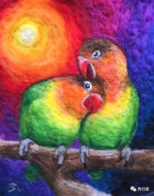 一坨毛线织狗子,纤毫毕现可乱真