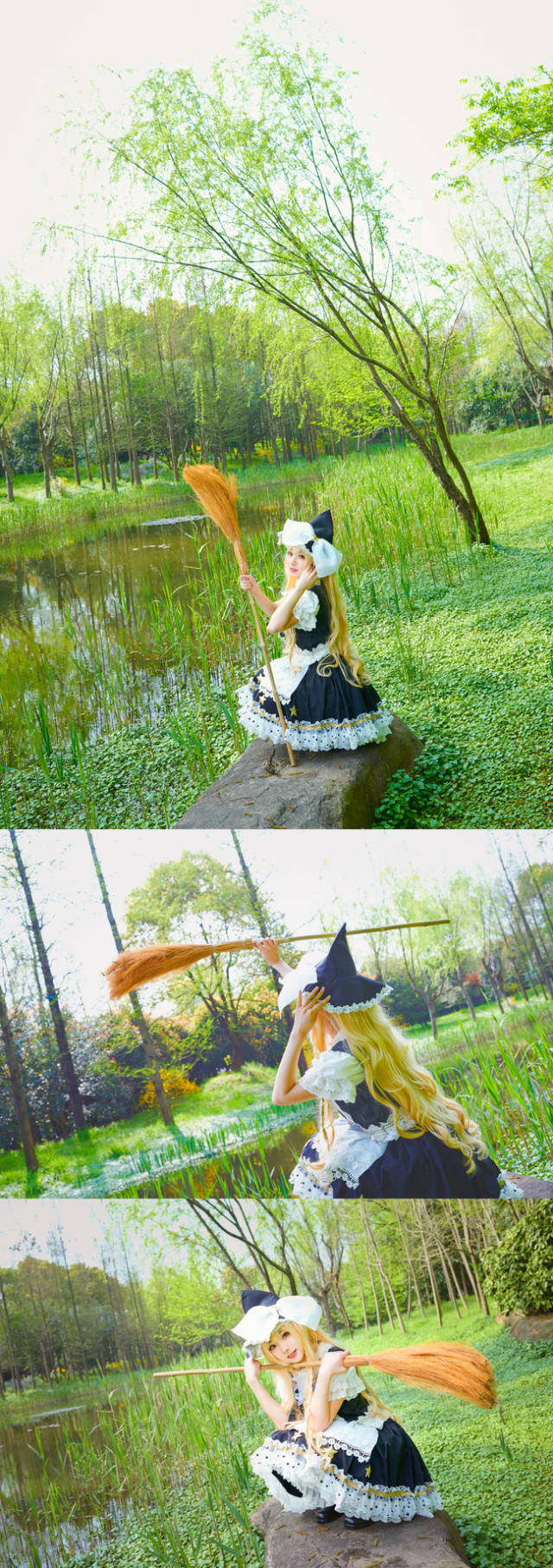 东方project——雾雨魔理沙 可爱白丝cos