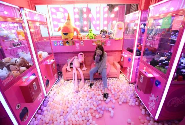 田子坊这家全粉色抓娃娃机店,拍照贼好看!少女心又一次炸裂啦