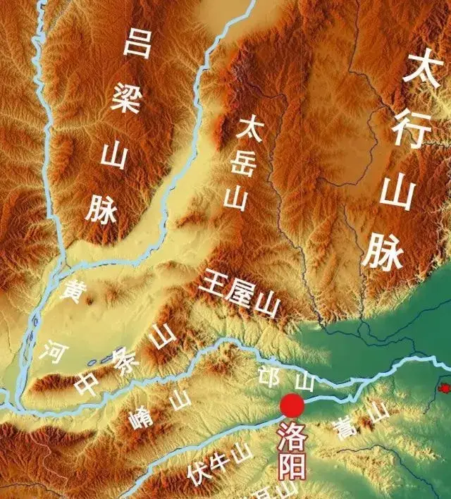 洛阳位于豫西地区,这里以伏牛山系为主体,北有黄河中条山之险,南有伏