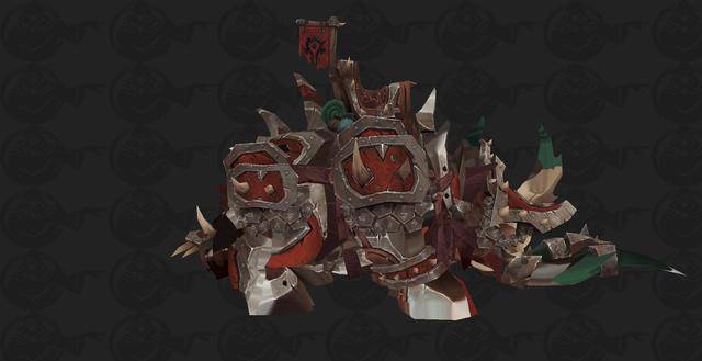 《魔兽世界》8.0勇猛的作战裂蹄牛坐骑预览