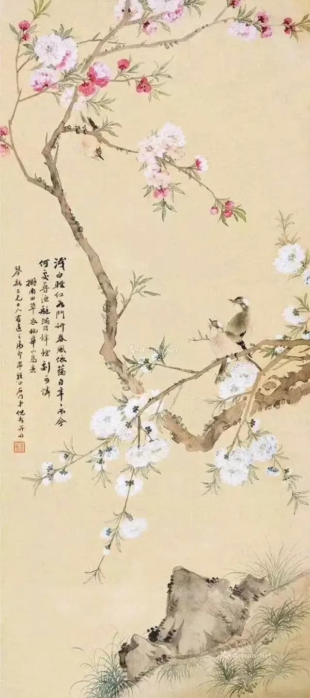 名画里的桃花:桃之夭夭,灼灼其华
