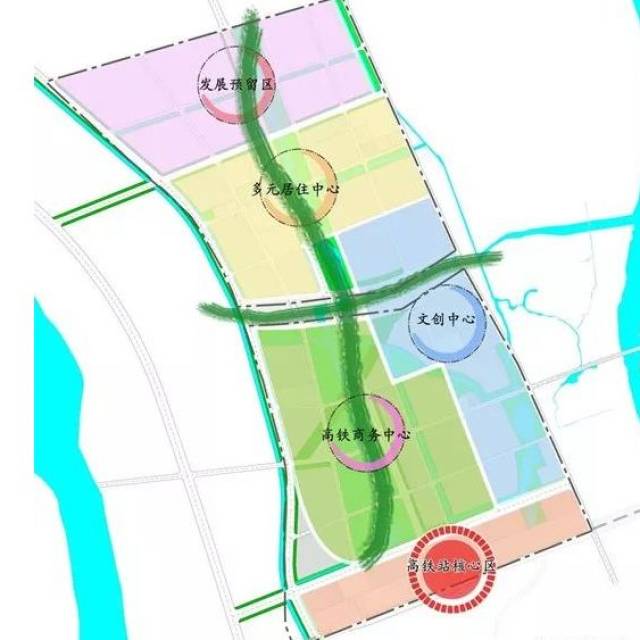 潜山河西新区规划图图片
