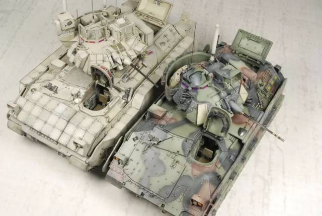 【模玩作品賞析】帥氣的戰車!現代美軍m2a2布萊德利,田宮1/35