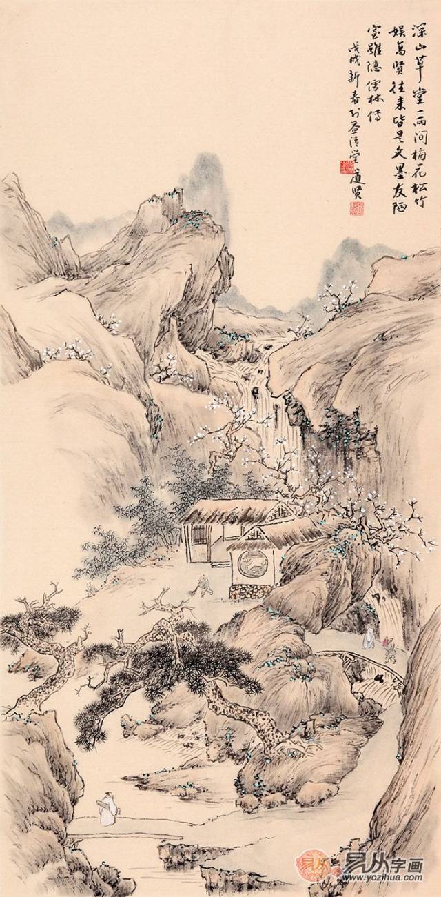 名家手绘国画山水,"禅意"生活如此引人入胜