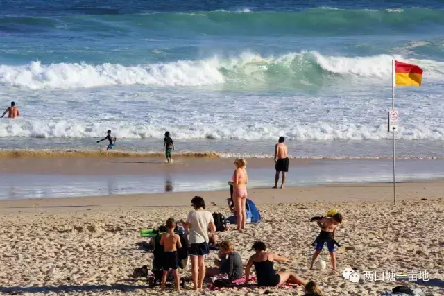 视频直播实拍邦迪海滩裸浴冲浪天堂