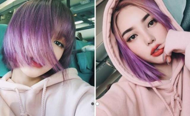 hani的独角兽紫发,梦幻紫外光色系!