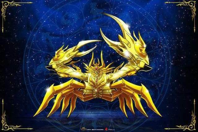 圣斗士巨蟹座在黄金魂里可以说是十二黄金最弱的