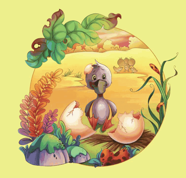 《丑小鸭》 你披着鸭子鄙俗的羽毛, 却有一颗天鹅的心.