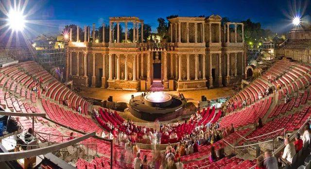 梅里达罗马圆形剧场teatro romano de merida