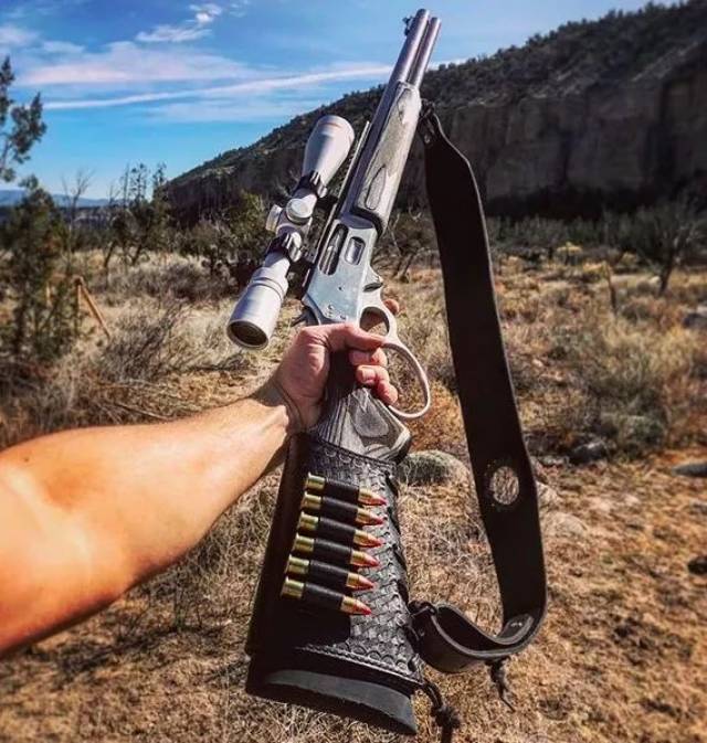 枪械库:老枪韵味|-美国西部老牛仔"45-70杠杆式步枪"!