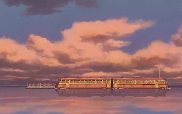 宫崎骏动漫中的火车图片