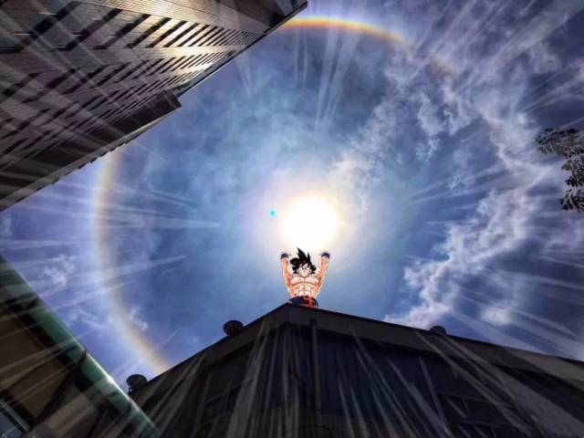 昆明昨天的日晕"惊动"人民日报.朋友圈p图大赛花落谁家?