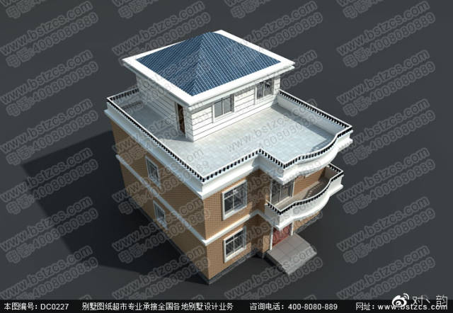 自建房设计新农村二层半自建房设计效果图