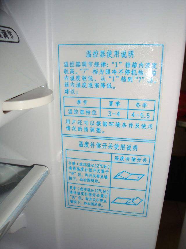 生活小贴士冰箱温控旋钮上数字意思冰箱温度调节知多少