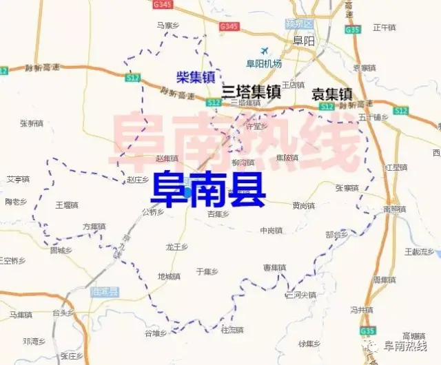 阜南县地图高清版大图图片