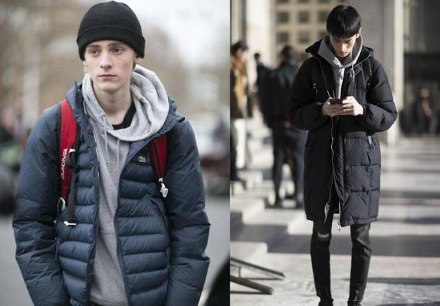 穿衣搭配男——原来连帽卫衣搭羽绒服可以这么潮