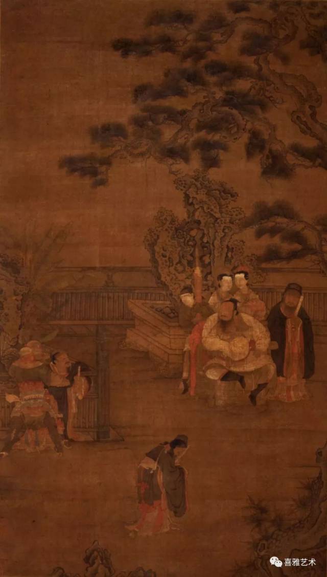 (传)宋 佚名 《朱云折槛图》徐悲鸿纪念馆藏