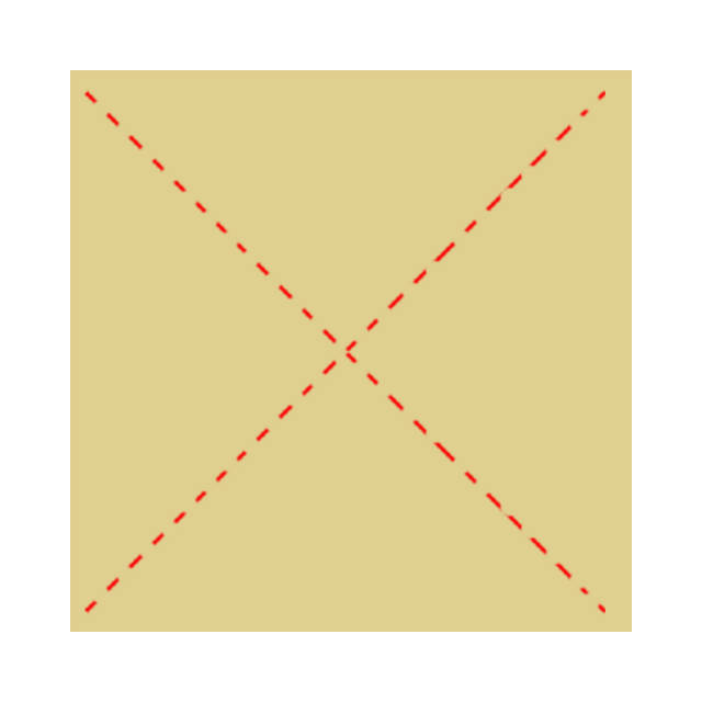 按图中虚线对折出线条.